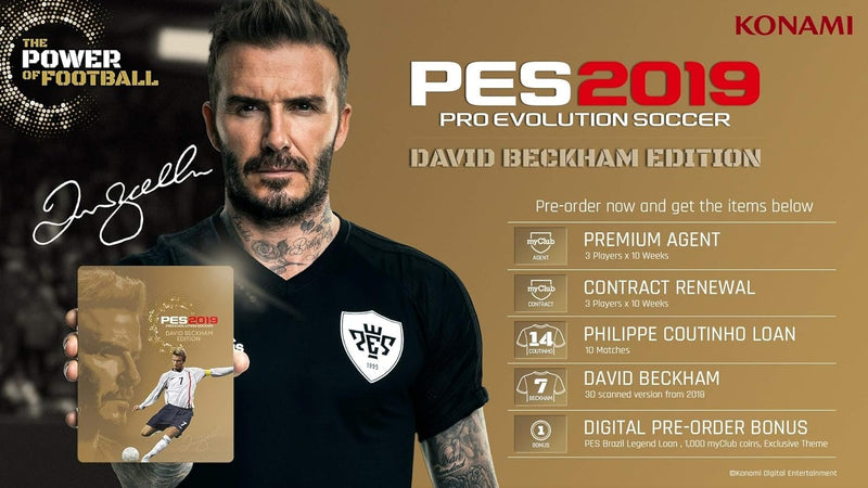 PES Pro Evolution Soccer 2019 - David Beckham Limited Special Edition SteelBook [PlayStation 4] PlayStation 4 Video Game Konami