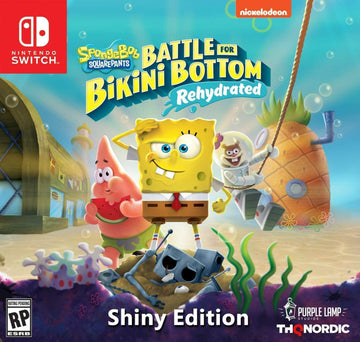 Spongebob Squarepants: Battle For Bikini Bottom Rehydrated - Shiny Edition [Nintendo Switch] Nintendo Switch Video Game THQ Nordic