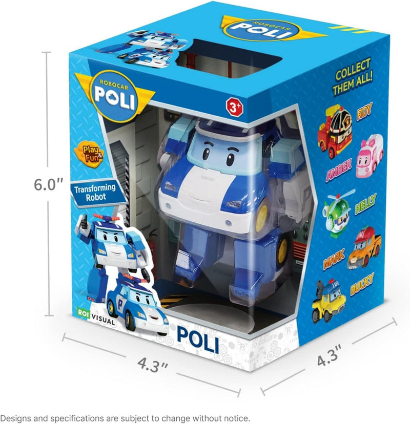 Robocar Poli: Transforming Robot - [Poli 4" Inch] Toys & Games ROI Visual