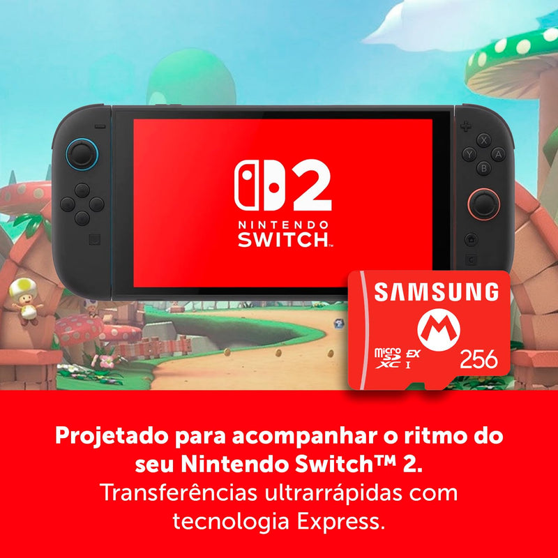 Samsung microSD Express Card – 256GB [Nintendo Switch 2] Nintendo Switch 2 Accessories Nintendo
