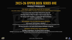 Upper Deck 2025-26 Series 1 Hockey Collector's Tin - 8 Packs + Exclusive Dazzler Bonus Pack Sports Cards Upper Deck