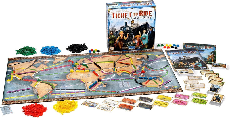 Ticket to Ride: Rails & Sails [Board Game, 2-5 Players] Board Game Days of Wonder