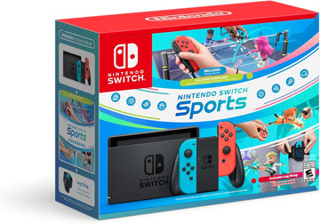 Nintendo Switch Console System + Switch Sports + Leg Strap Bundle Edition Nintendo Switch Hardware Nintendo