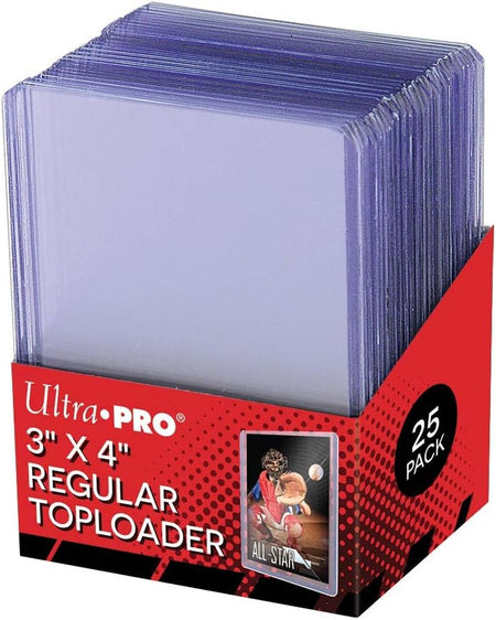 Ultra Pro: Top Loader Card Holder Protector 3" x 4" Regular Clear (25 Count) Card Game Ultra Pro