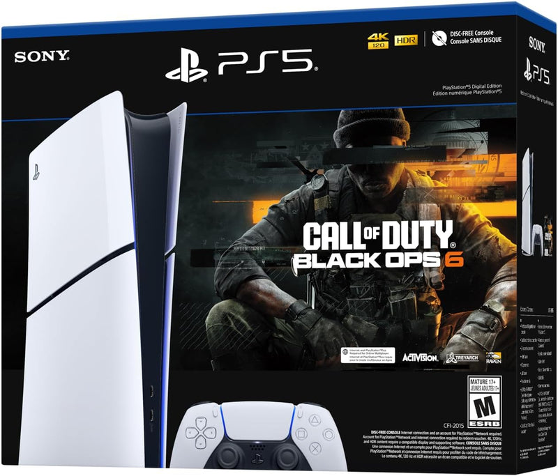 PlayStation 5 Slim System Console 1TB: Call of Duty Black Ops 6 Bundle Digital Edition Playstation 5 Hardware Sony