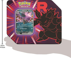 Pokemon TCG: Team Rocket Tin - Team Rocket’s Nidoking ex Card Game Pokemon