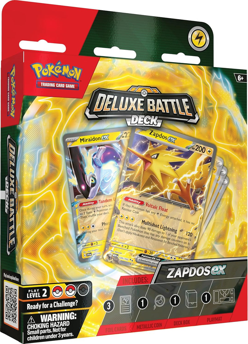 Pokemon TCG: Zapdos Ex - Deluxe Battle Deck Card Game Pokemon   