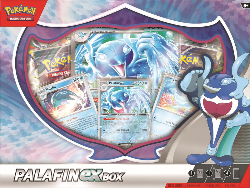 Pokemon TCG: Palafin Ex Box - 4 Packs Card Game Pokemon   