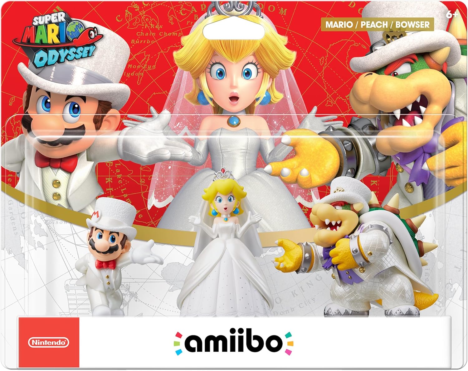 Plush Bundle - Wedding Mario & Peach NEW - 2024 Nintendo - Super Mario