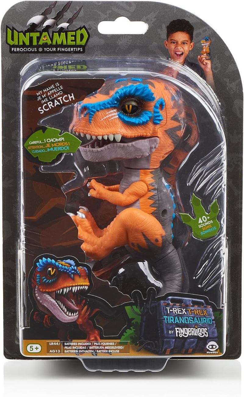 Fingerlings: Untamed Lavasaur Dino T-Rex - Ditch figure Scratch (Orange) Toys & Games WowWee