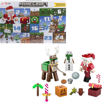 Minecraft: Advent Calendar - 24 Surprises Toys & Games Mattel