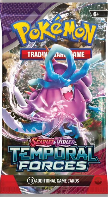 Pokemon TCG: Scarlet & Violet - Temporal Forces 3 Booster Pack Blister & Cleffa Promo Card Card Game Pokemon