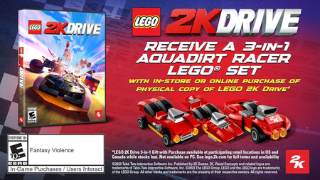 Lego 2K Drive - Awesome Edition [Xbox One / Xbox Series X] [Bonus: Aquadirt Racer LEGO Set!] Xbox Series X Video Game LEGO   