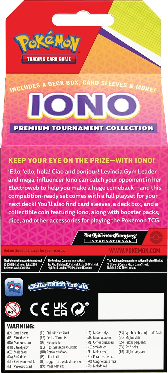 Pokemon TCG: Iono Premium Tournament Collection Card Game Pokemon   