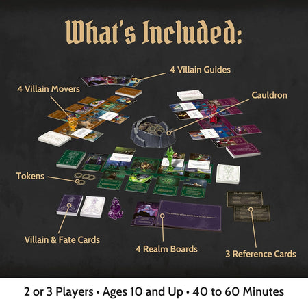 Disney Villainous: Introduction To Evil [Includes Lorcana Promo Card] [Board Game 2-4 Players] Board Game Ravensburger