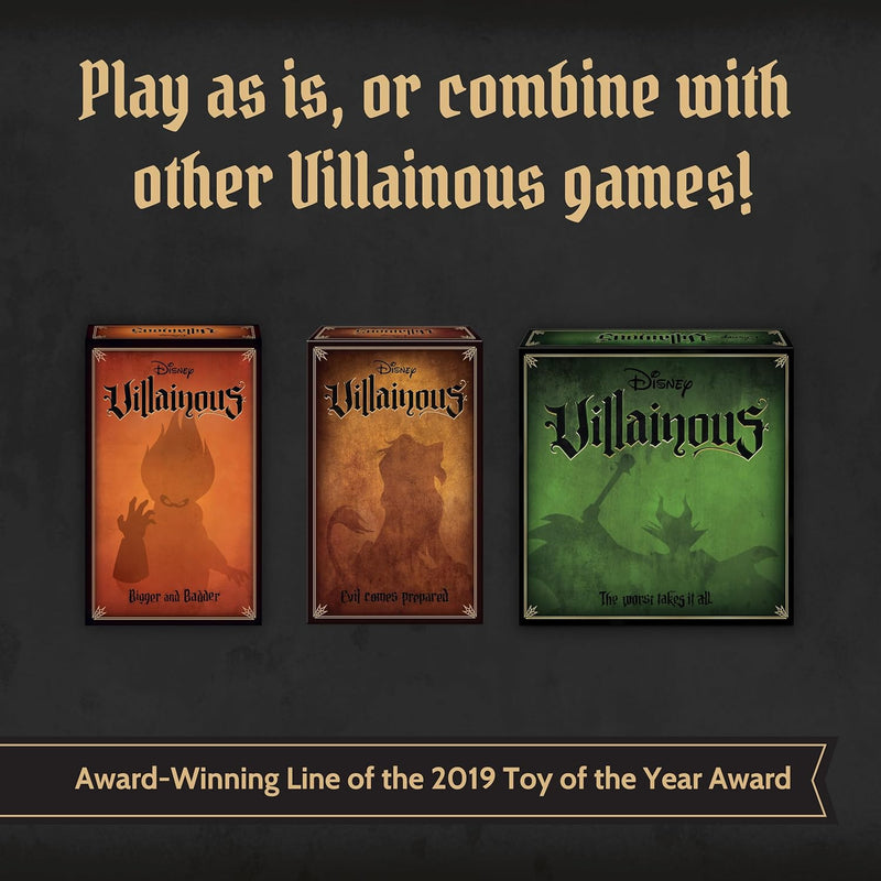 Disney Villainous: Introduction To Evil [Includes Lorcana Promo Card] [Board Game 2-4 Players] Board Game Ravensburger