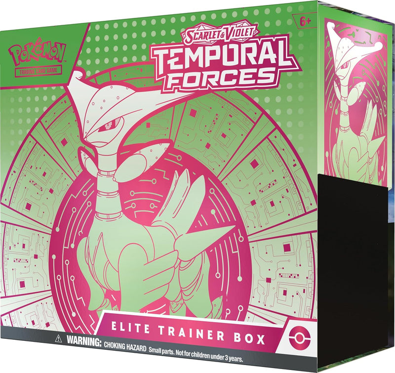 Pokemon TCG: Scarlet & Violet - Temporal Forces - Iron Leaves Elite Trainer Box Card Game Pokemon   