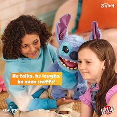 WOW! Stuff: RealFX Disney Stitch - 18" Puppetronic Animatronic Plush Toys & Games Wow! Stuff