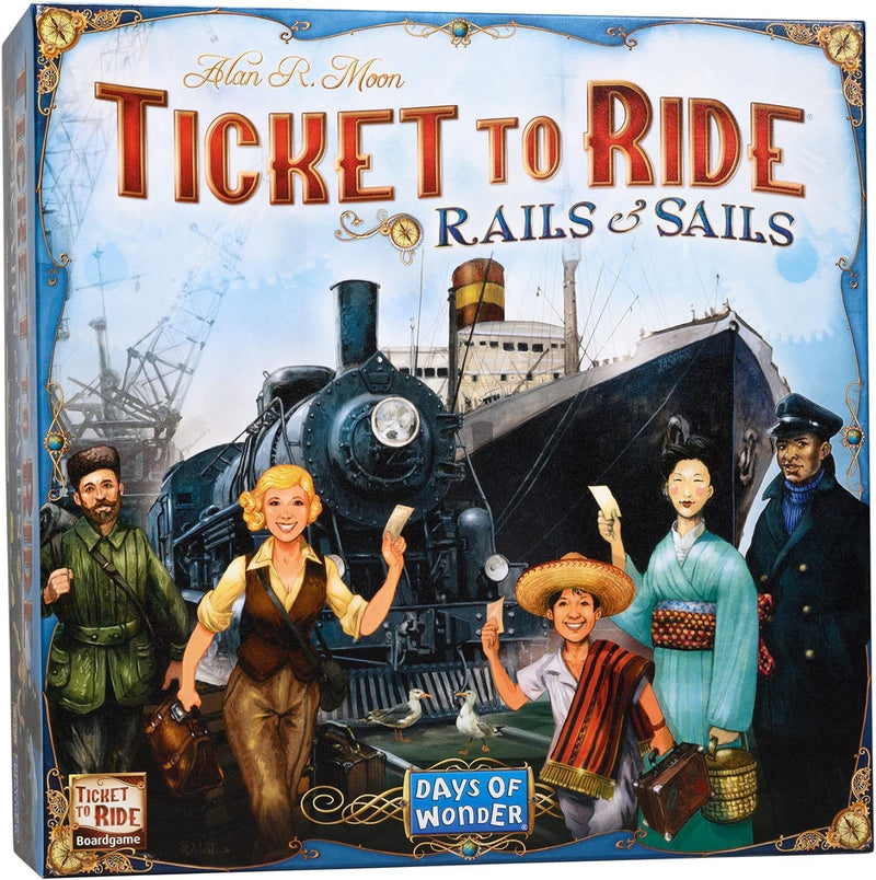 Ticket to Ride: Rails & Sails [Board Game, 2-5 Players] Board Game Days of Wonder