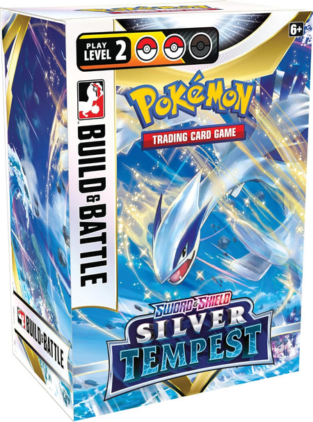 Pokemon TCG: Sword & Shield - Silver Tempest Build & Battle Box - 4 Packs Card Game Pokemon