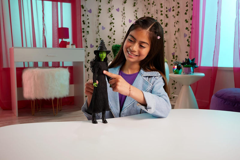 Mattel Universal Wicked: Singing Elphaba Fashion Doll Sings “Defying Gravity” Toys & Games Mattel