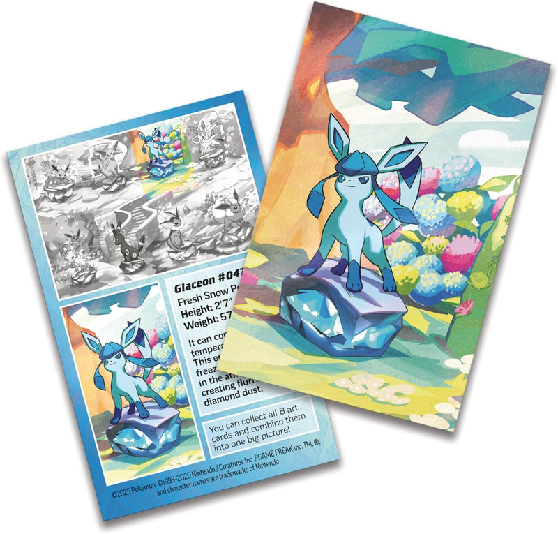 Pokemon TCG: Scarlet & Violet Prismatic Evolutions Mini Tin - Glaceon Card Game Pokemon