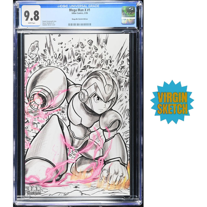 Mega Man X: #1 [Dominic Glover Shopville CGC 9.8 Exclusive Sketch] 2026
