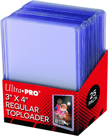 Ultra Pro: Top Loader Card Holder Protector 3" x 4" Regular Clear (25 Count) Card Game Ultra Pro