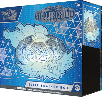 Pokemon TCG: Scarlet & Violet - Stellar Crown Elite Trainer Box - 9 Packs Card Game Pokemon   