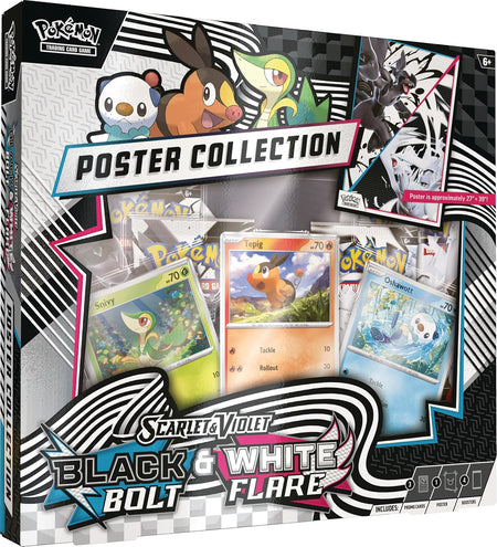Pokemon TCG: Scarlet & Violet - Unova Poster Collection - Black Bolt & White Flare Card Game Pokemon