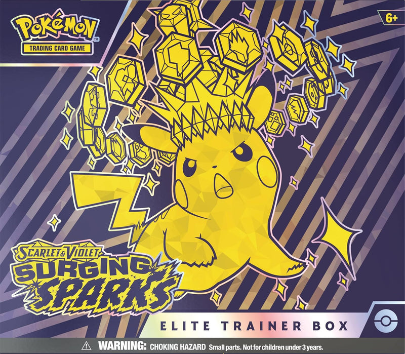 Pokemon TCG: Scarlet & Violet - Surging Sparks Elite Trainer Box - 9 Packs Card Game Pokemon