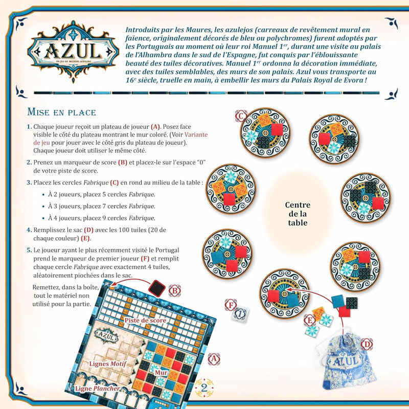 Azul [Board Game, 2-4 Players] Board Game Plan B Games