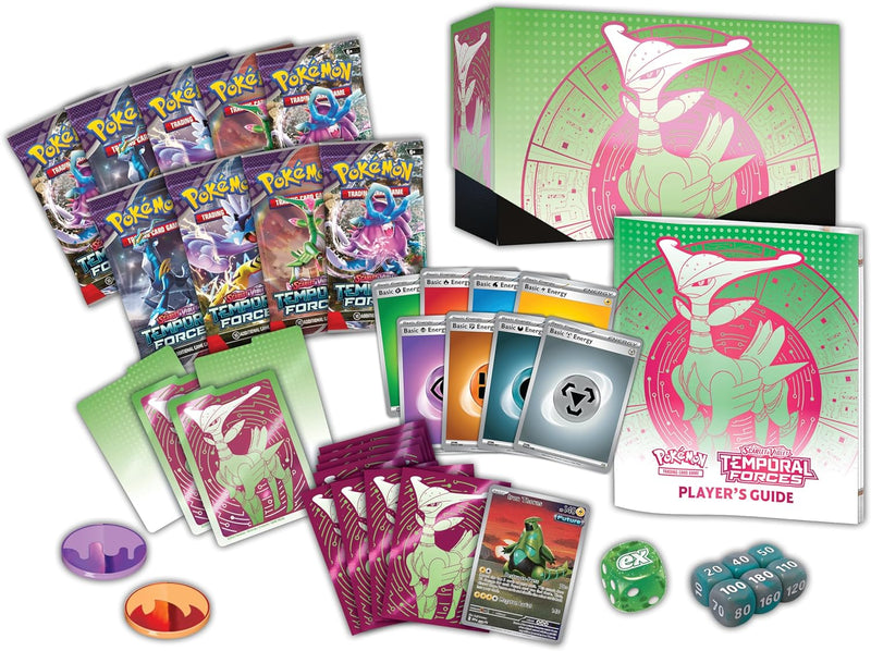 Pokemon TCG: Scarlet & Violet - Temporal Forces - Iron Leaves Elite Trainer Box Card Game Pokemon   