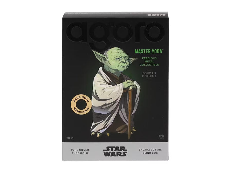 Agoro: Star Wars Master Yoda 999 Pure Silver & Gold 5g Limited Edition Blind Box Collectible Agoro