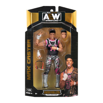 AEW: Unrivaled Collection - Series 14 Action Figure [Max Caster] Toys & Games Jazwares   