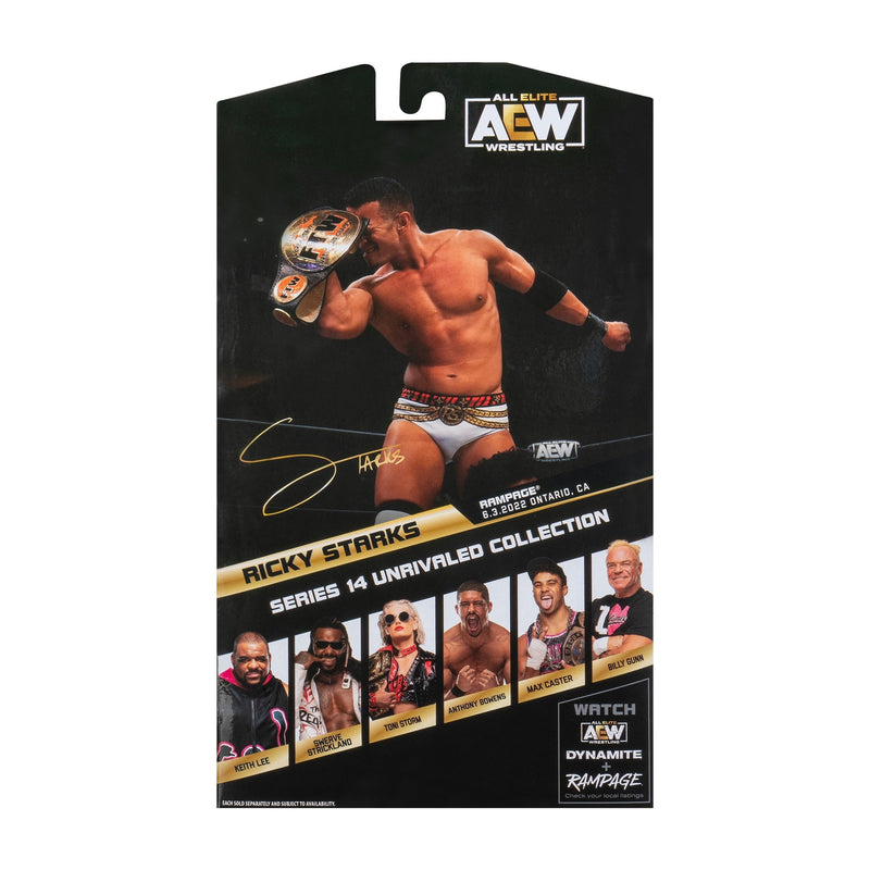 AEW: Unrivaled Collection - Series 14 Action Figure [Ricky Starks] Toys & Games Jazwares   