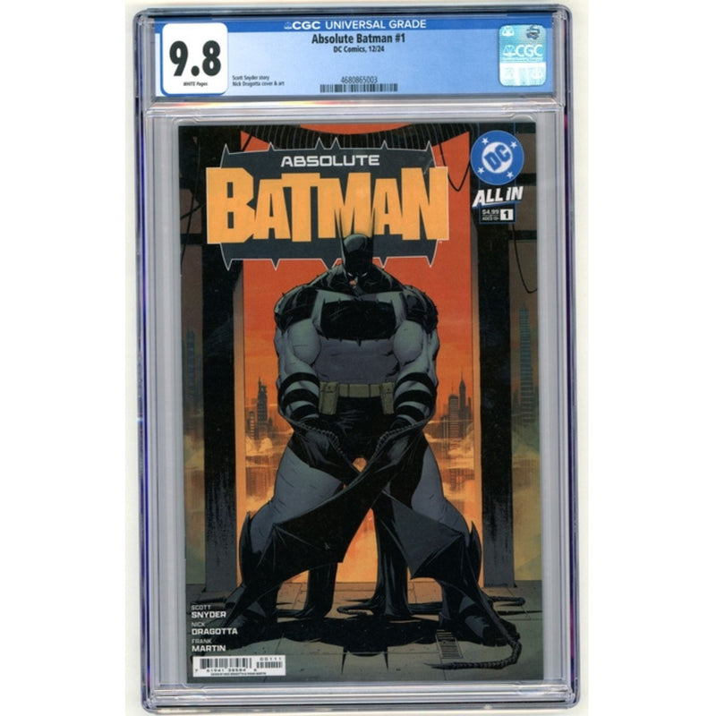 Absolute Batman: #1 [CGC 9.8 Nick Dragotta] 2024 Comics DC Comics