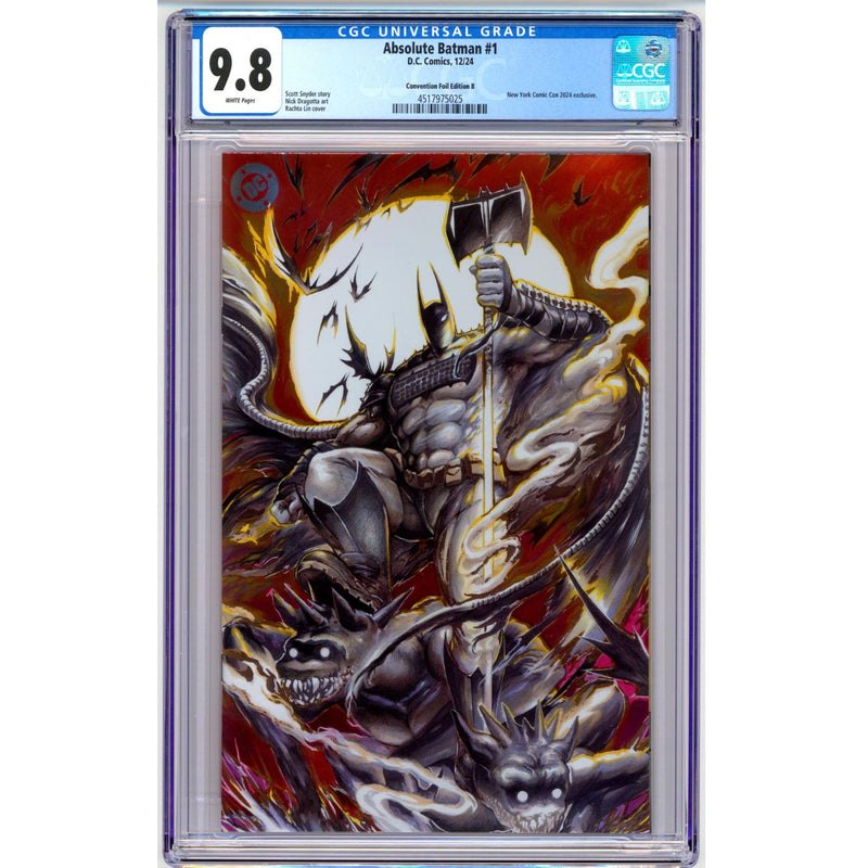 Absolute Batman: #1 [CGC 9.8 Rachta Lin NYCC Foil Cvr B] 2024 Comics DC Comics