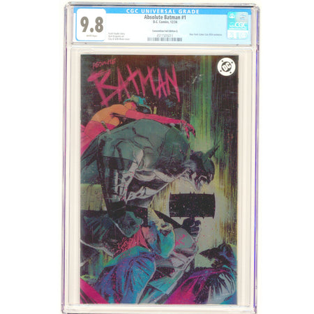 Absolute Batman: #1 [Mann CGC 9.8 NYCC Foil CVR G] DC Comics 2024 Comics DC Comics