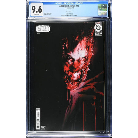 Absolute Batman: #15 [Jock CGC 9.6 CVR B] 2025 Comics DC Comics