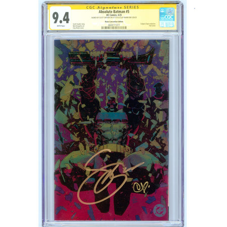 Absolute Batman: #5 [Mann & Snyder CGC 9.4 Sig Series Virgin Foil] 2025 Comics DC Comics