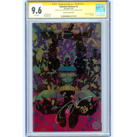 Absolute Batman: #5 [Mann & Snyder CGC 9.6 Sig Series Virgin Foil] 2025 Comics DC Comics