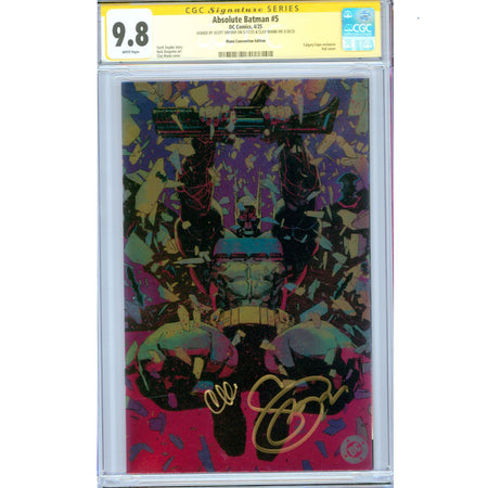 Absolute Batman: #5 [Mann & Snyder CGC 9.8 Sig Series Virgin Foil] 2025 Comics DC Comics