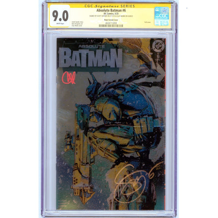 Absolute Batman: #6 [Mann & Snyder CGC 9.0 Sig Series Foil] 2025 Comics DC Comics