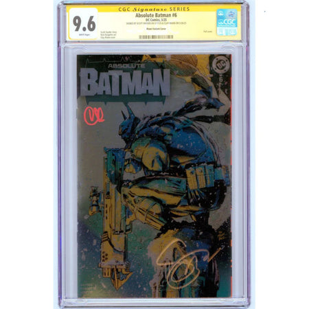 Absolute Batman: #6 [Mann & Snyder CGC 9.6 Sig Series Foil] 2025 Comics DC Comics