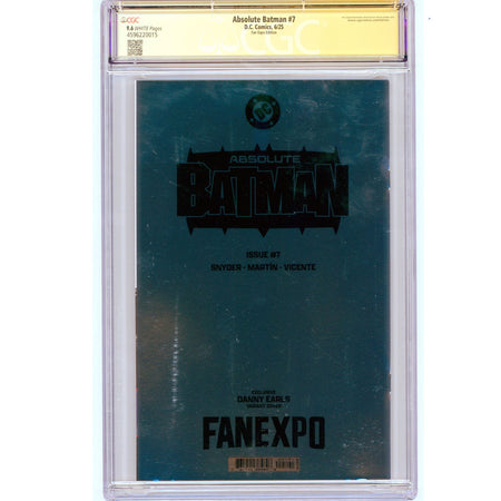 Absolute Batman: #7 [Scott Snyder CGC 9.6 Signature Series Earls Fan Expo] 2025 Comics DC Comics
