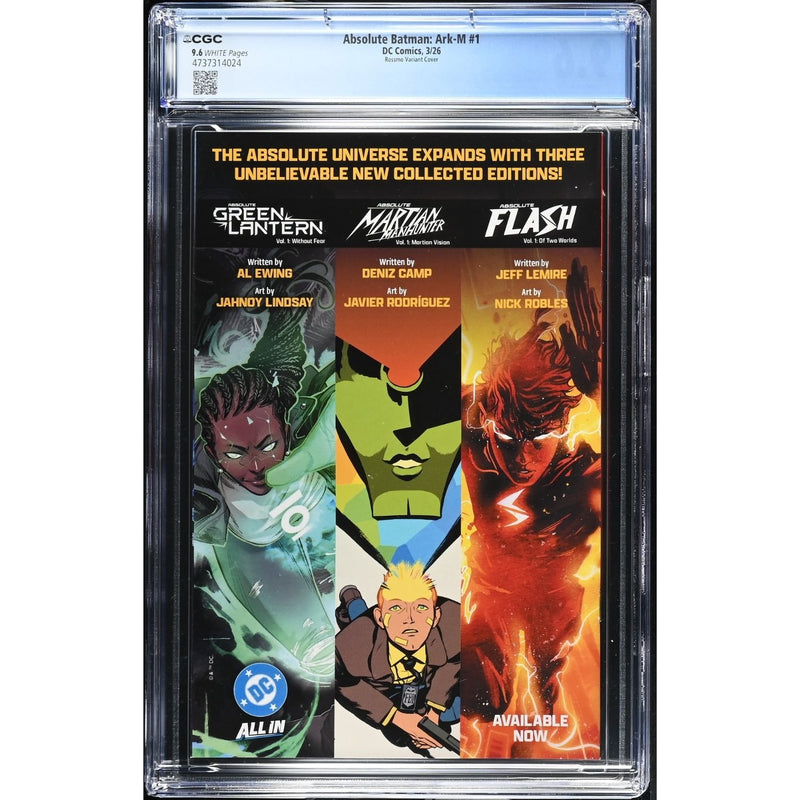 Absolute Batman Ark-M: #1 [Riley Rossmo CGC 9.6 CVR C] 2026