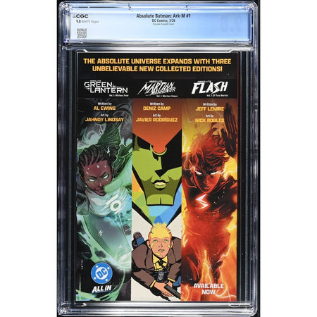 Absolute Batman Ark-M: #1 [Riley Rossmo CGC 9.8 CVR C] 2026 Comics DC Comics