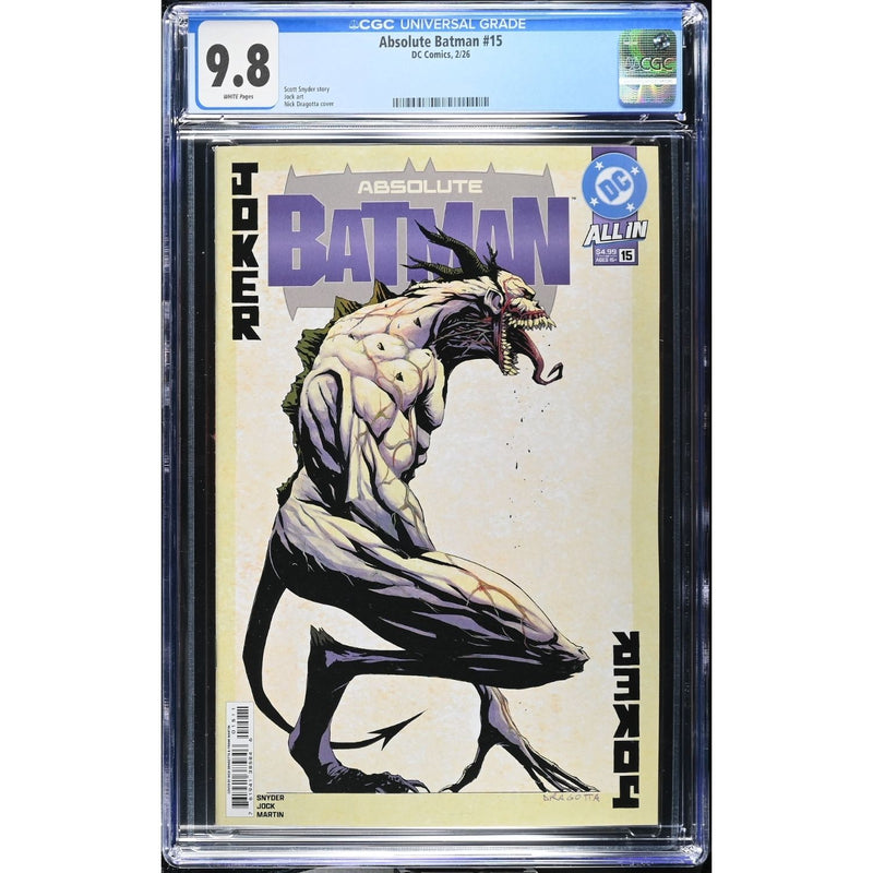 Absolute Batman: #15 [Nick Dragotta CGC 9.8 CVR A] 2025
