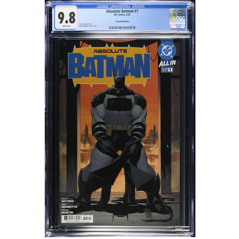 Absolute Batman: #1 [Nick Dragotta CGC 9.8 11th Print CVR ZL] 2024
